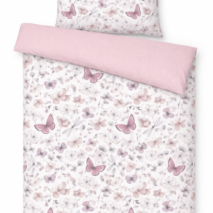 Pościel różowe motyle