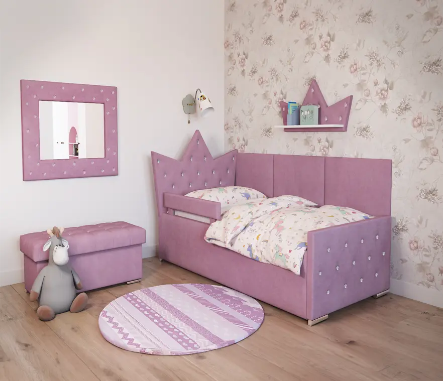 Łózko dziecięce z barierką